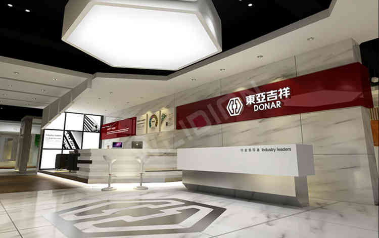 東亞鋼門廣州企業展廳設計裝修