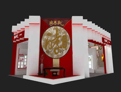 生太美集團特裝展位美博會廣州廣交會展覽設計搭建