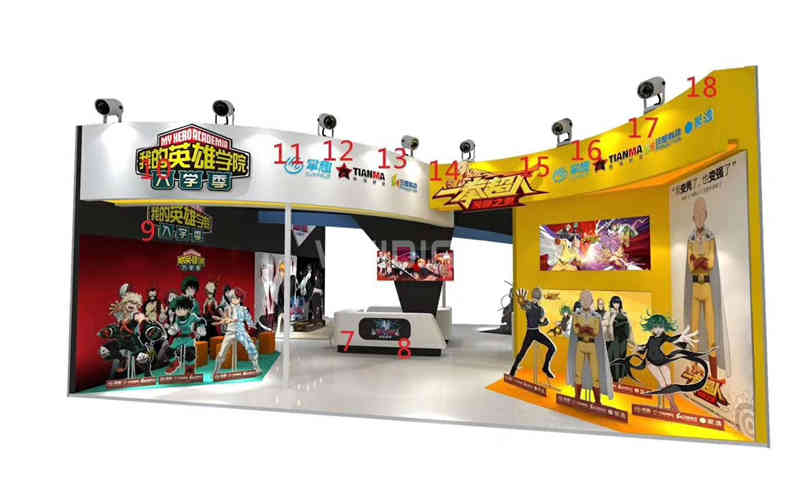 廣州展臺設計公司搭建展臺裝修國際動漫游戲展覽會CCG EXPO展會設計搭建