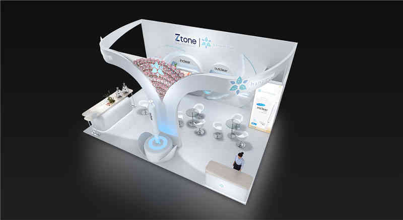 中利騰暉光伏科技有限公司參展上海新國際博覽中心展覽設計展臺搭建3