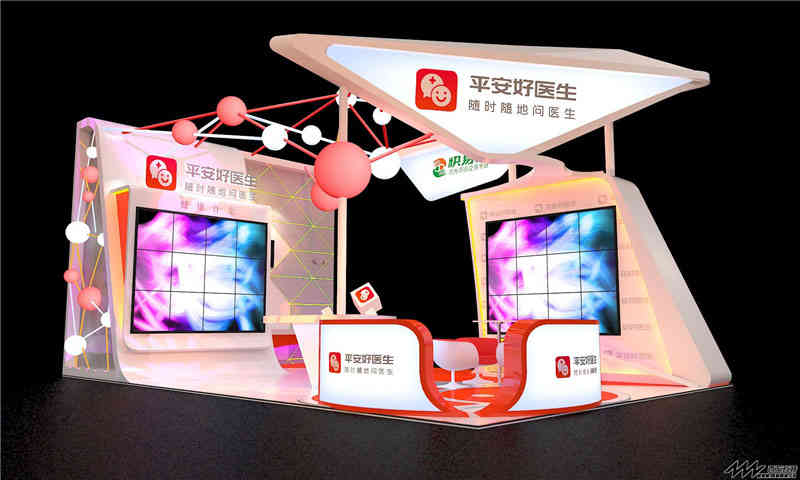 日本那智不二越機器人公司參展上海展覽公司上海展覽設計展臺搭建5