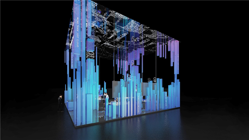 青島海爾空調(diào)電子有限公司參展廣州會展中心展覽設(shè)計展臺搭建3